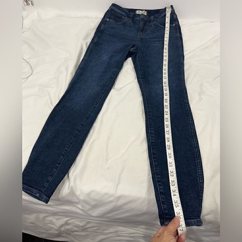 Madewell 10” high rise skinny jeans Bensley wash size 26 - Picture 6 of 10